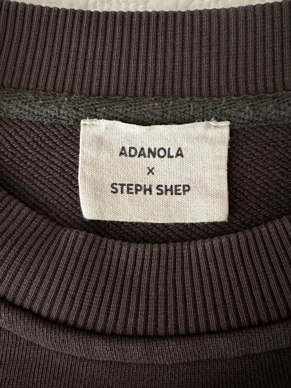 Adanola x Steph Shep Skyline Oversized Sweatshirt Dark Brown Crewneck - Picture 5 of 15